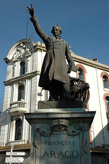 Statue de François Arago à Perpignan d'Antonin Mercié